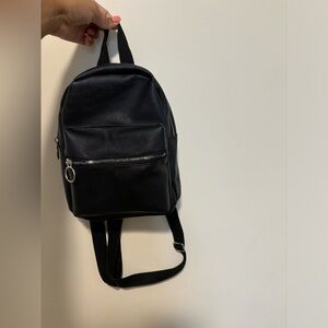 Black mini bookbag